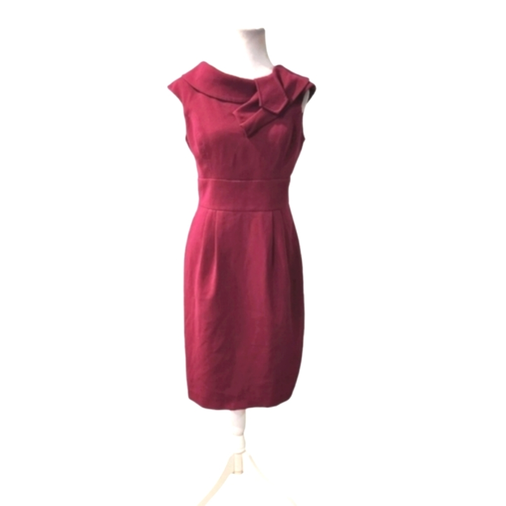 Vintage Pink Dress lined with Tie Detail at Neckline